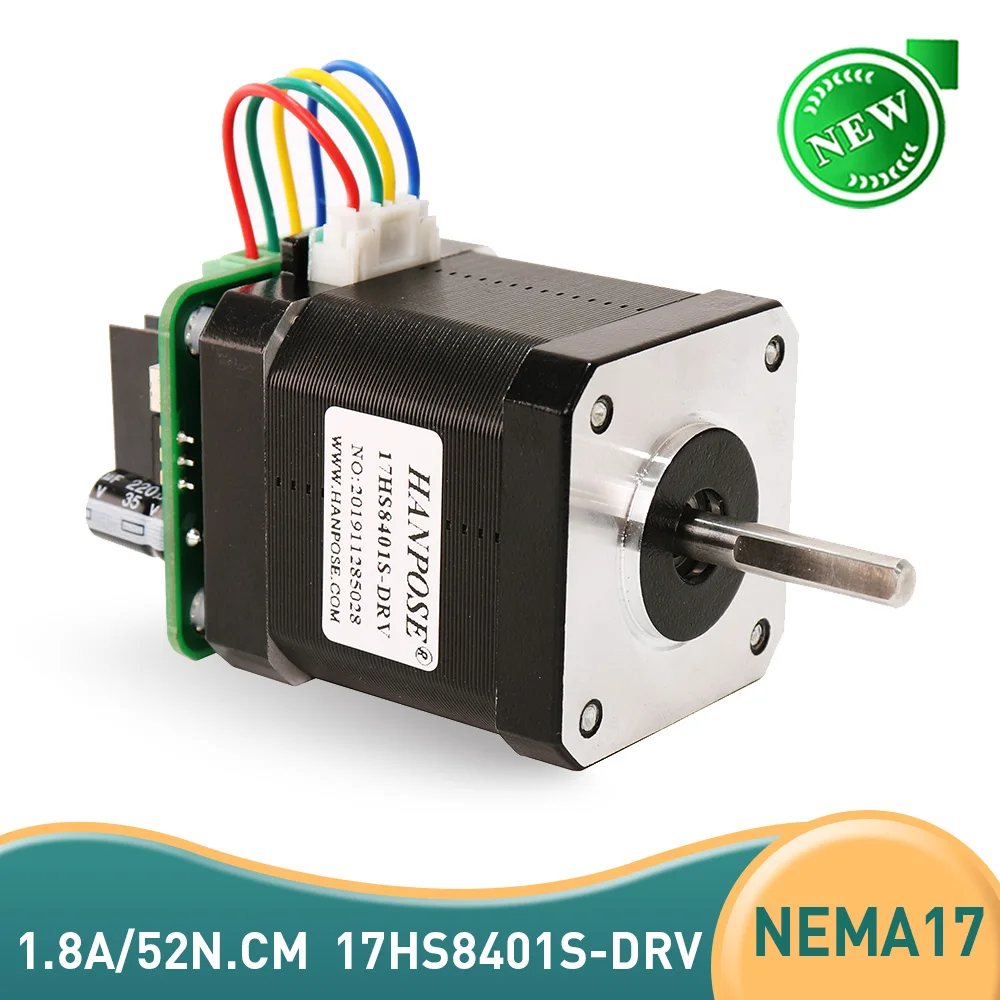 

1PCS 52N.CM Nema17 Integrated Machine Motor 17HS8401S-DRV 1.8 Degree 42 Stepping Motor With brake Integrated Machine Control