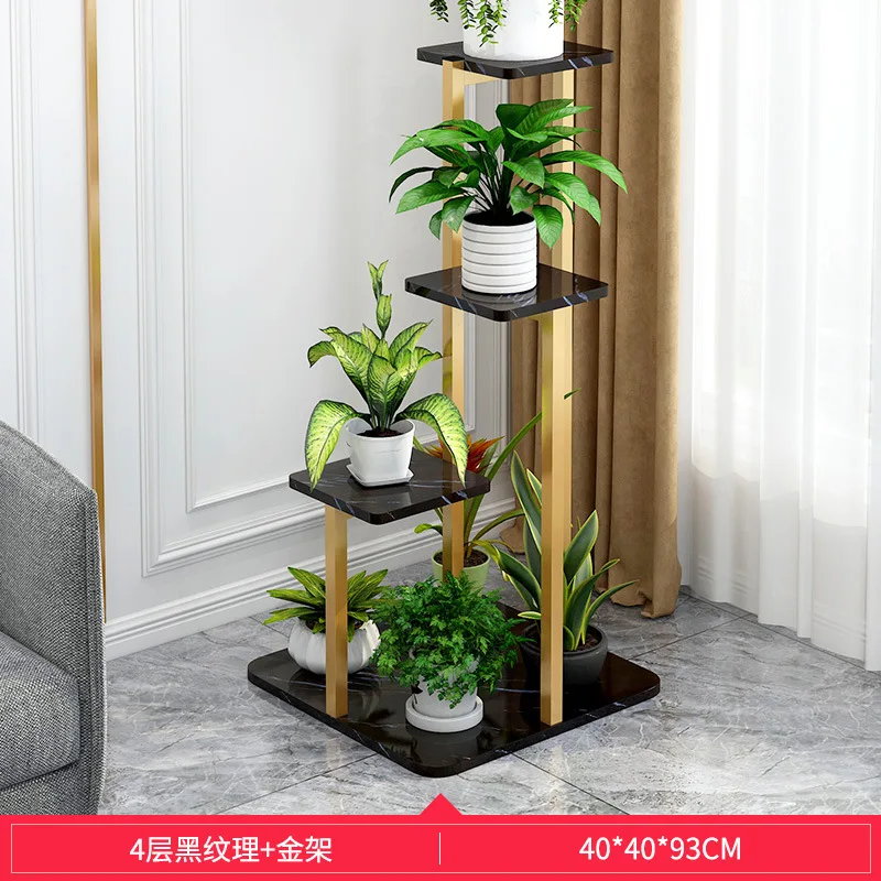 Lampu Bunga Mewah Rak Balkon Rak Dekorasi Interior Ruang Tamu Rak Jenis Lantai Multi-layer Bunga Rak Taman Berdiri