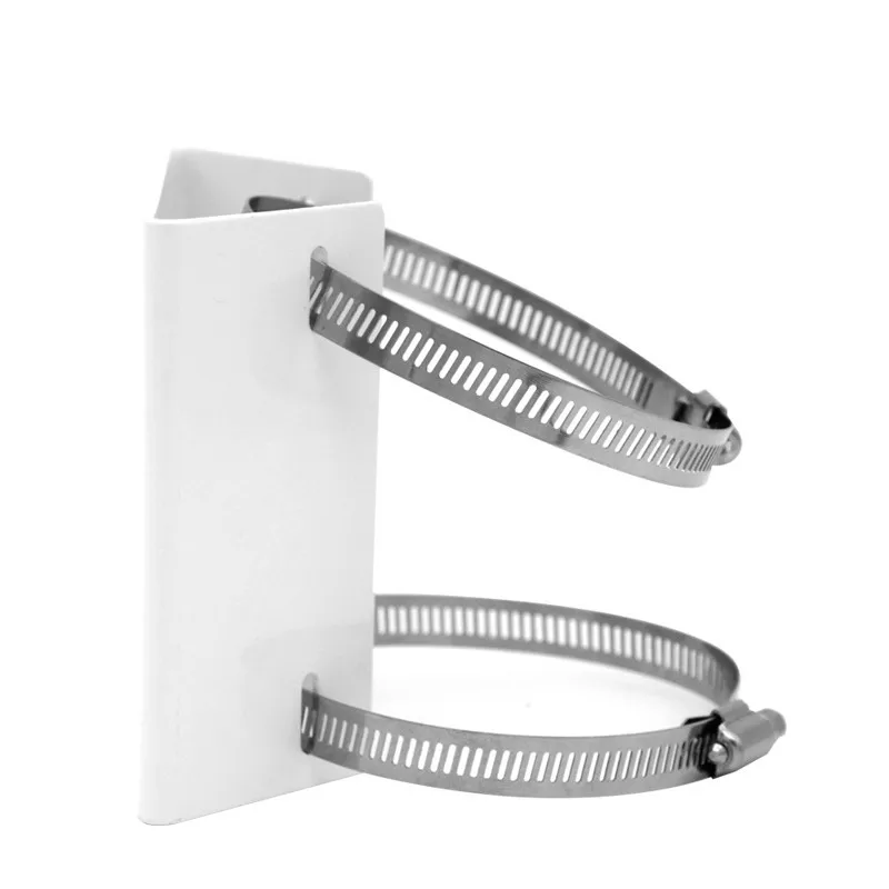 Outside CCTV Camera Iron Hoop Bracket Video Surveillance Pole Mounting Column Holder Stent Metal Steel Plate Thickness 2mm