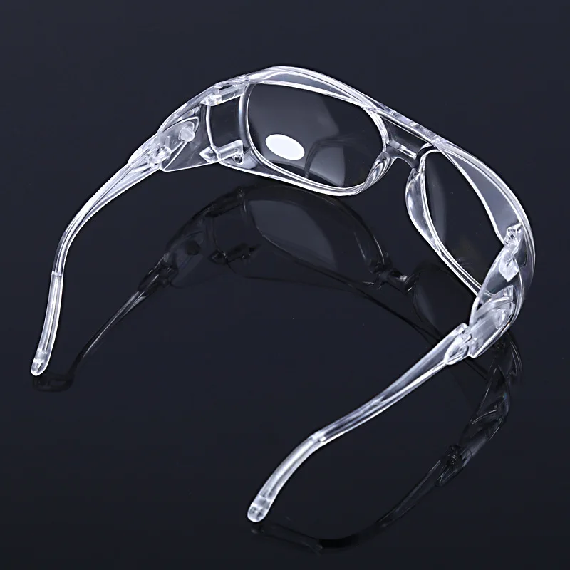 Work Safety Glasses Clear Lens Anti-Dust Anti-Splash Wind Dust Proof Protective Glasses Frame With Case For Work Daily Safety