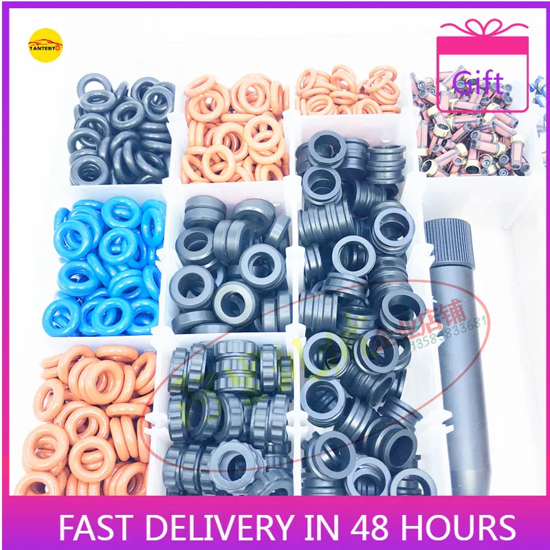 

1200PCS Petrol Nozzle Fuel Injector Micro Filter Seal Oil Ring Tool Box Repair Kits for Bosch