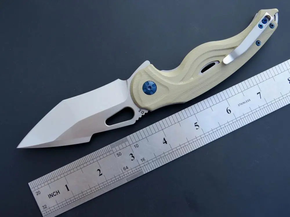 Imagem -03 - Eafengrow-portátil Caça Faca Tática Camping Bolso Jackknife Edc Utensílios de Cozinha Ferramenta ao ar Livre d2 G10 Ef936 Novo