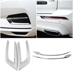 For Volvo XC60 2018-2022 Chrome Front Fog Light Lamp Rear Foglight Trim Cover Frame ABS Exterior Decoration