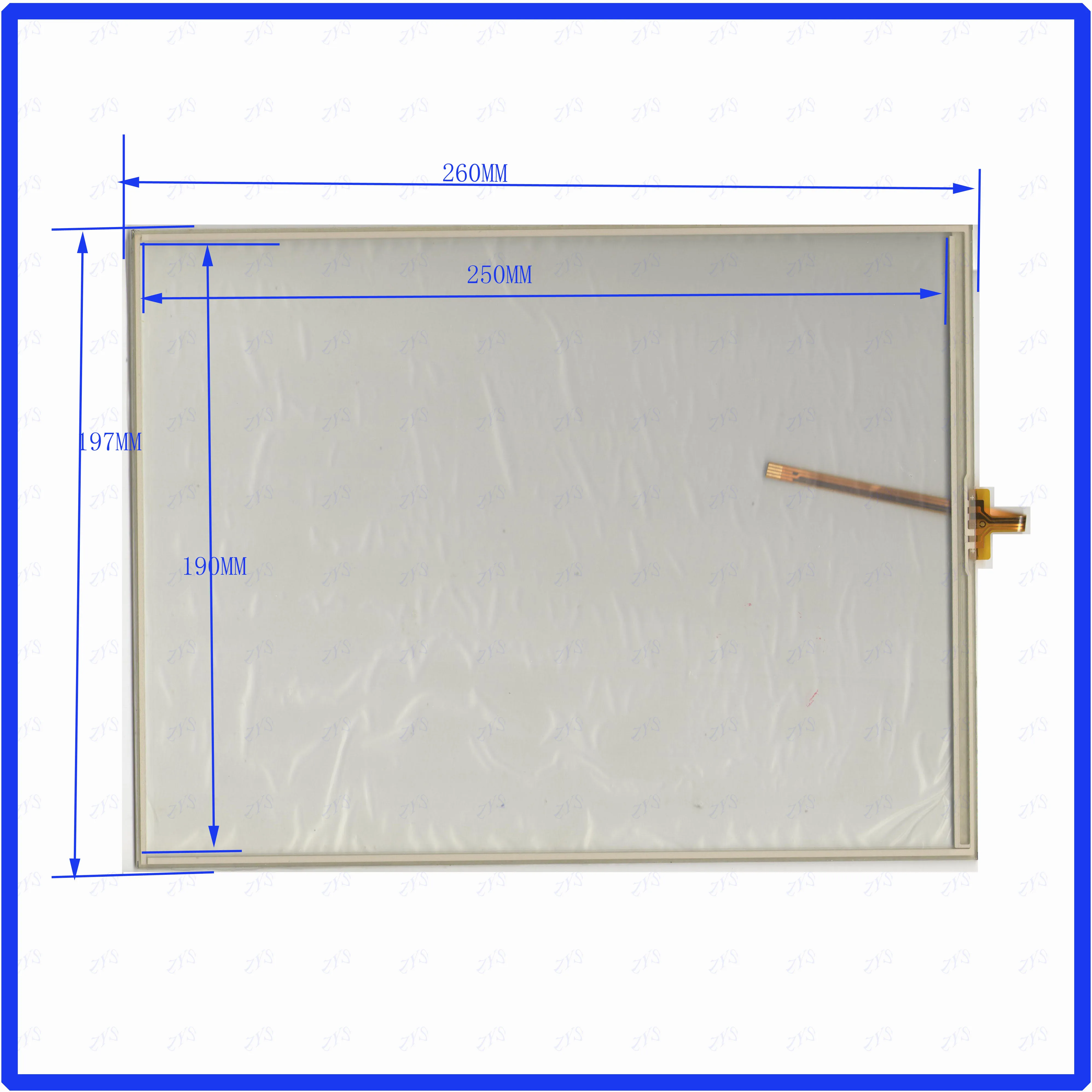 

ZhiYuSun POST 12.1 inch touch screen for PIONEER 260*197 NEW GLASS for GPS touch free shipping 260*197mm