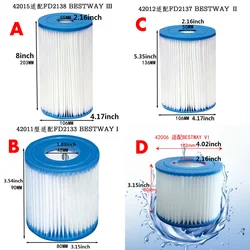 1/2/5 шт., сменный картридж для фильтра для бассейна