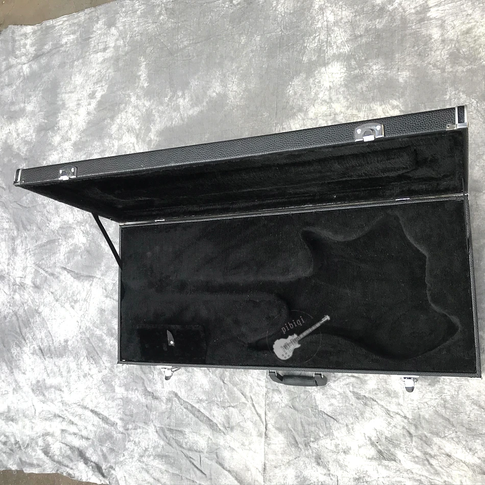 Made in China, black cuboid guitar case, headless exclusive guitar case, best choice for transportation, color customizable.