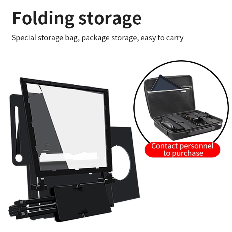 QIYE Q3 Faltbare Teleprompter für 12 "Tablet Handys iPad Woraufhin Handys Kamera Schießen Tablet Prompter