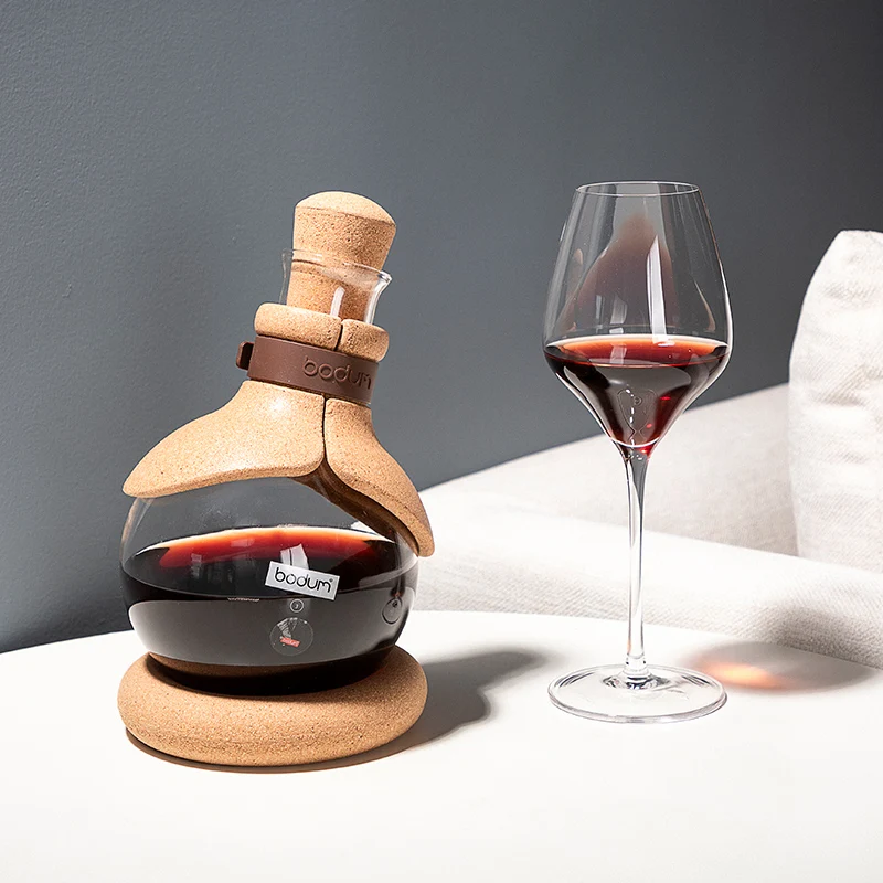 

TT Boston European-Style Wine Decanter 1000ml Imported Glass Red Wine Decanter Separator Wine Set Living Room Decorations