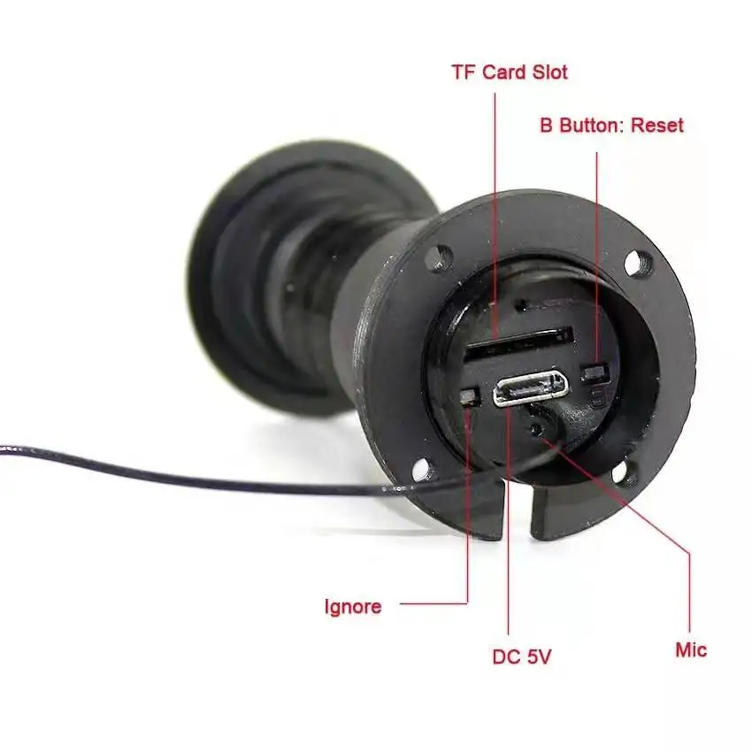 V380 Door Eye Hole Security 1080P HD 1.7mm Lens Wide Angle FishEye CCTV Network Mini Peephole Door WifI Camera P2P ONVIF