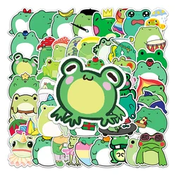 50pcs Cute Cartoon Frog Stickers For Notebooks Stationery Laptop Kscraft Kawaii Sticker Scrapbooking Material Craft Supplies