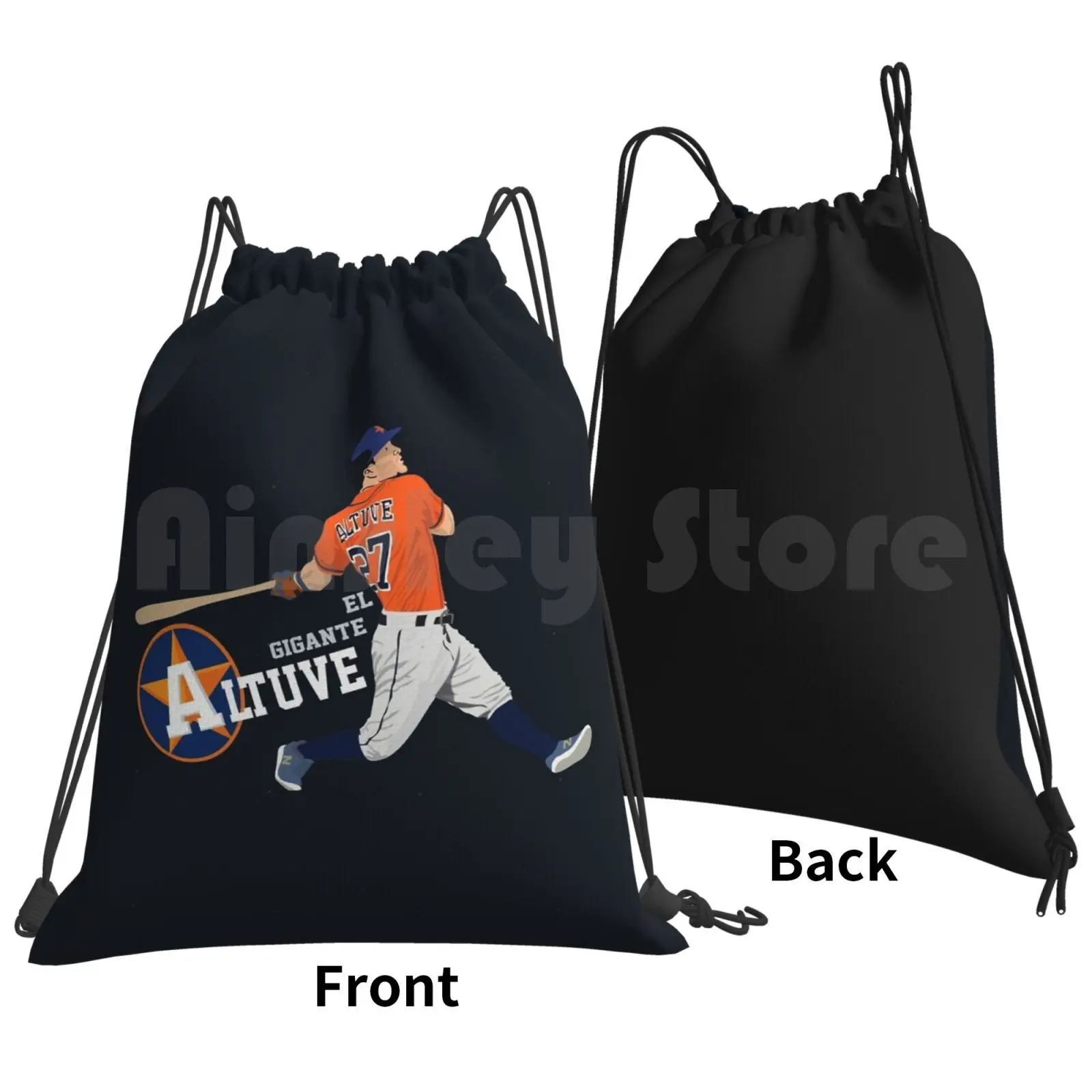 Altuve Backpack Drawstring Bags Gym Bag Waterproof Jose Altuve Jose Altuve Aaron Judge Alex Bregman World Series Playoff