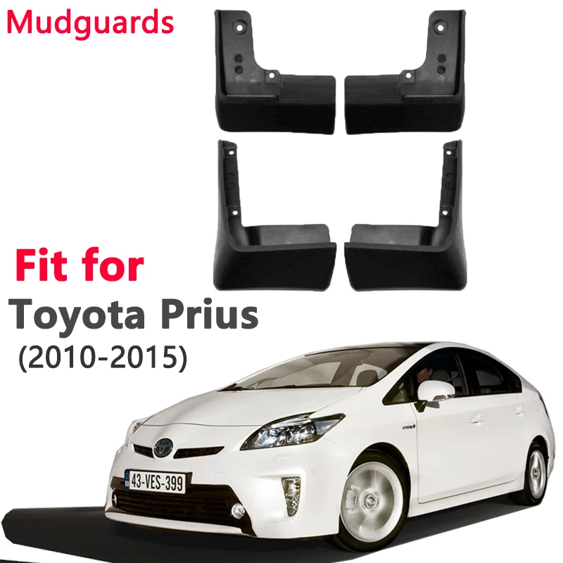 Car Mudflap for Toyota Prius XW30 2010~2015 Mud Fender Flaps Splash Proof Exterior Accessories Stickers 2011 2012 2013 2014 2015