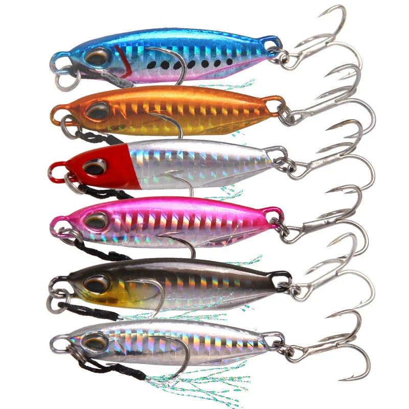 Metal Jig Fishing Lures Winter Bass Fishing Bait Weights 16-32g Jigs Saltwater Vibrator Fish Tackle Isca Artificial For Pike