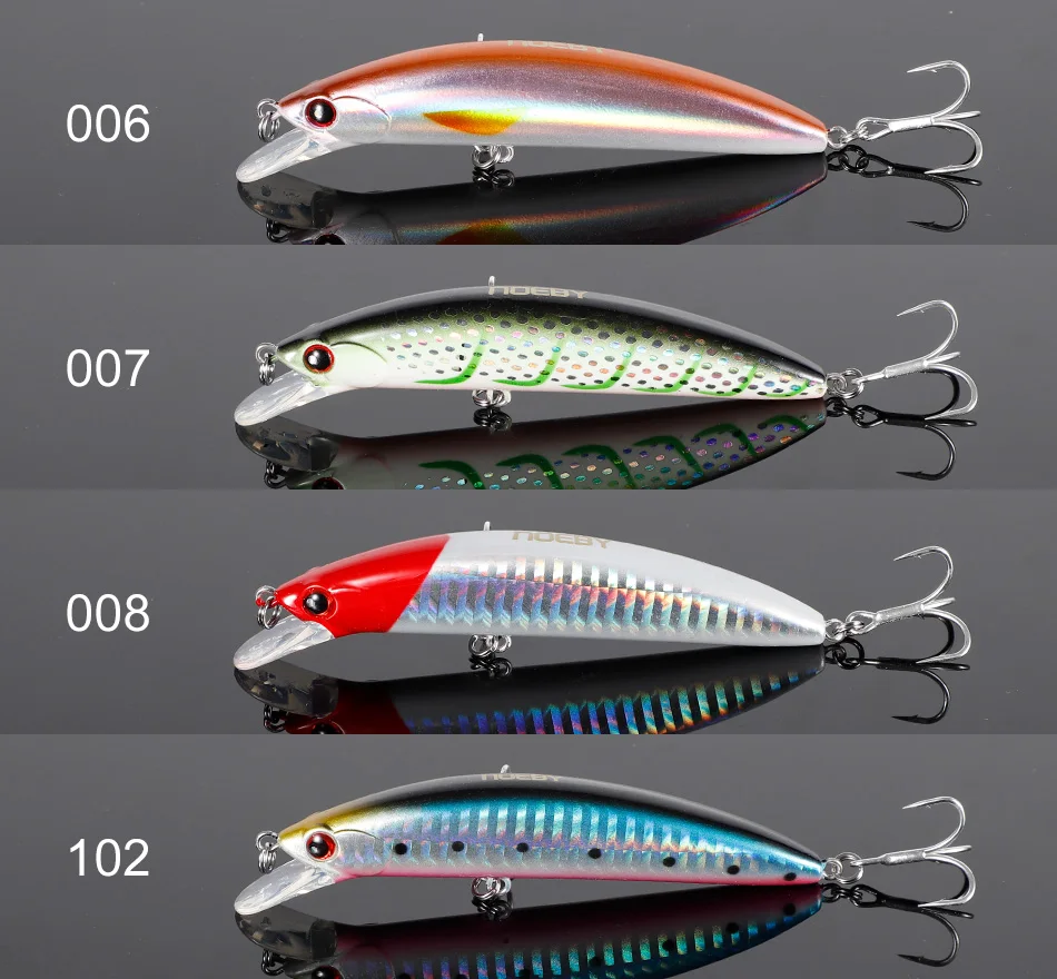 NOEBY 90S Sinking Minnow Angelköder 90mm 29g Long Casting Wobbler Harte Köder für Forelle Hecht Salzwasser Jerkbait Angelköder – Detail 14
