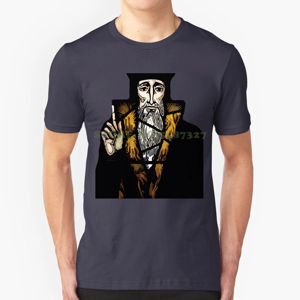 John Calvin Look Up This Meme Black White Tshirt For Men Women Calvinist Calvinism Take Note Reformer Reformist Reformation