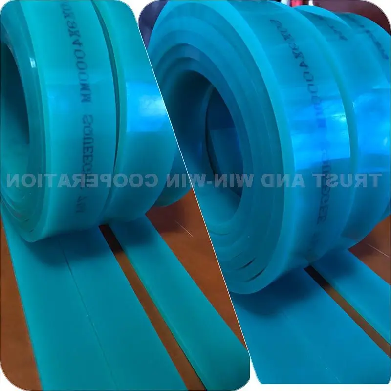 Free Shipping！Flat Shaped Rubber Squeegee Green 70mm*10mm*4m