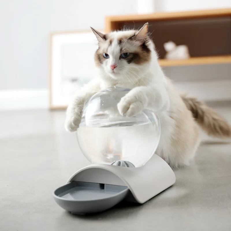 Imagem -03 - Automático Pet Water Fountain Bubble Drinker Cat Water Feeder Anti Umidade Boca Drinking Bowl sem Eletricidade 2.8l Dispenser de Capacidade