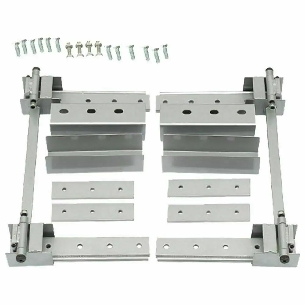 Universal Super Heavy Duty Hidden Hinge Kit For 2 Doors New