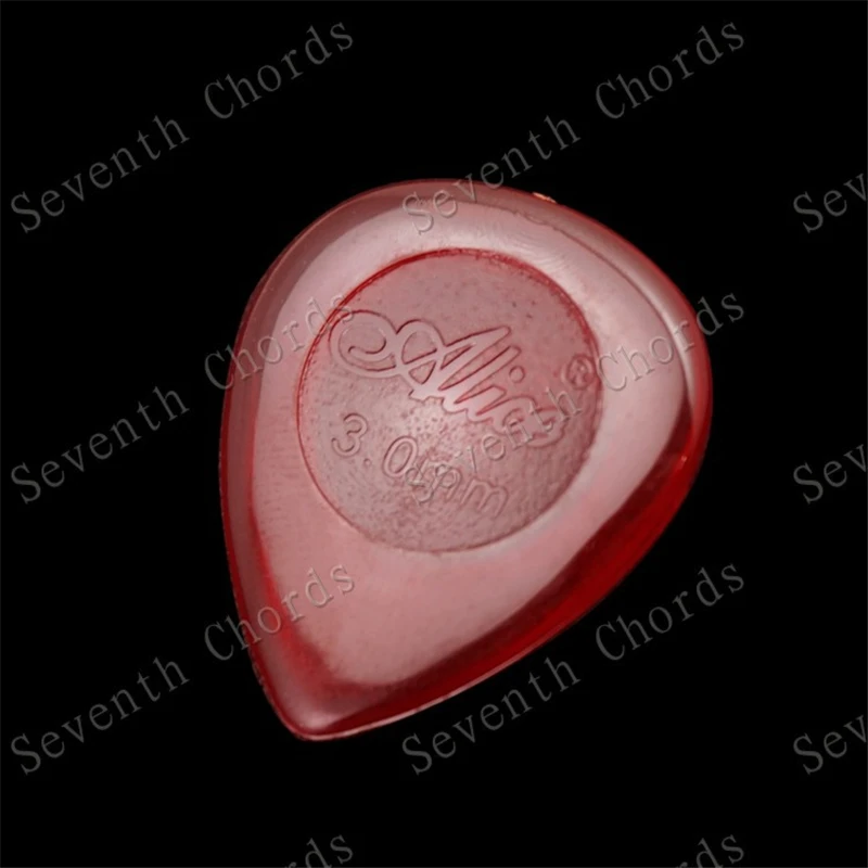 18 Stück/Set, gemischte Farben, große, wassertropfenförmige, klare Gitarrenplektren, 1,0 mm, 2,0 mm, 3,0 mm zur Auswahl, Gitarrenzubehörteile – Detail 3