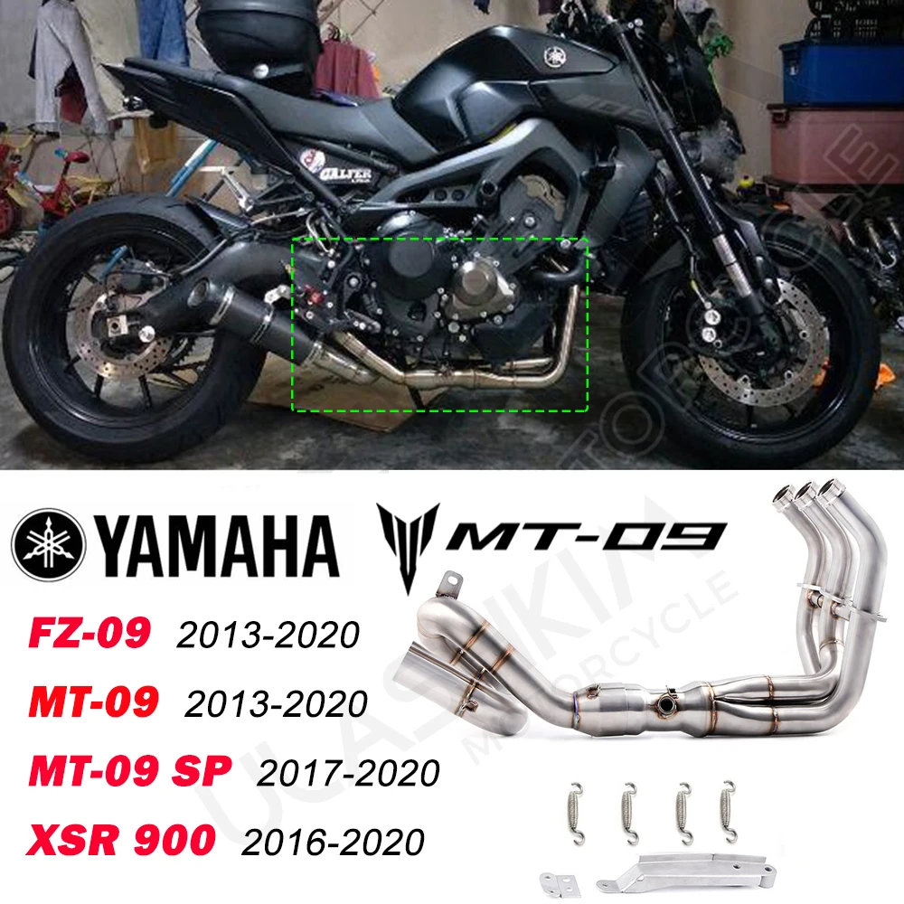 Full System For Yamaha Fz09 Mt09 mt-09 fz-09 Xsr900 2013 To 2021 Motorcycle Escape Exhaust Motorcycle Exhaust Full System