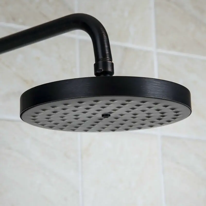 Oil Rubbed Bronze Rainfall Shower Head Bathroom Shower Faucet Black Shower head Spray Shower Arm