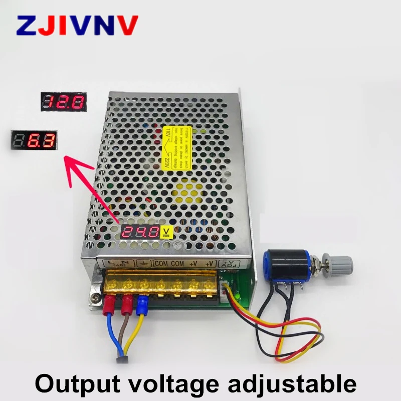 Digital display AC- DC 12V 24V 36V 10A 4A 6A 2A 150W Adjustable Voltage Regulated Transformer Switching Power Supply LED Driver