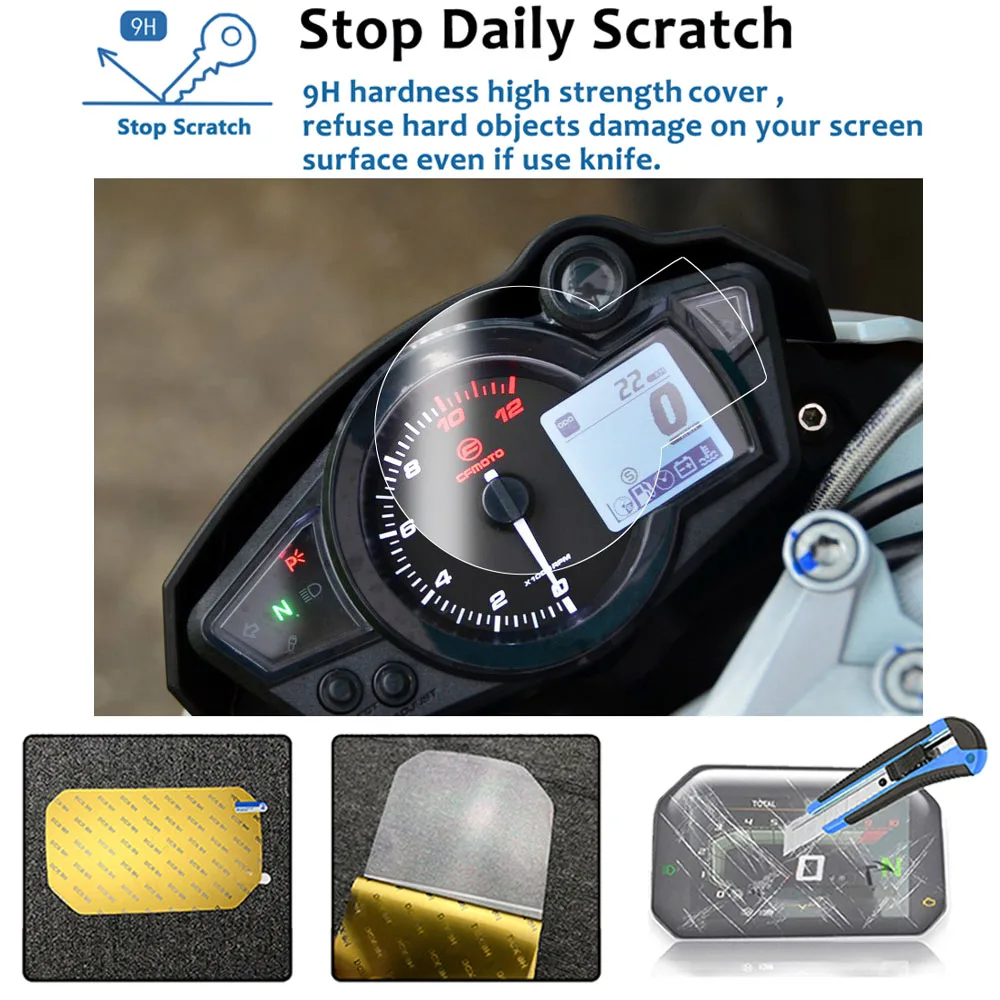 For CFMOTO NK 150 CF 150 NK NK150 CF 150NK CF150NK Motorcycle Accessories Cluster Scratch Protection Film Screen Protector