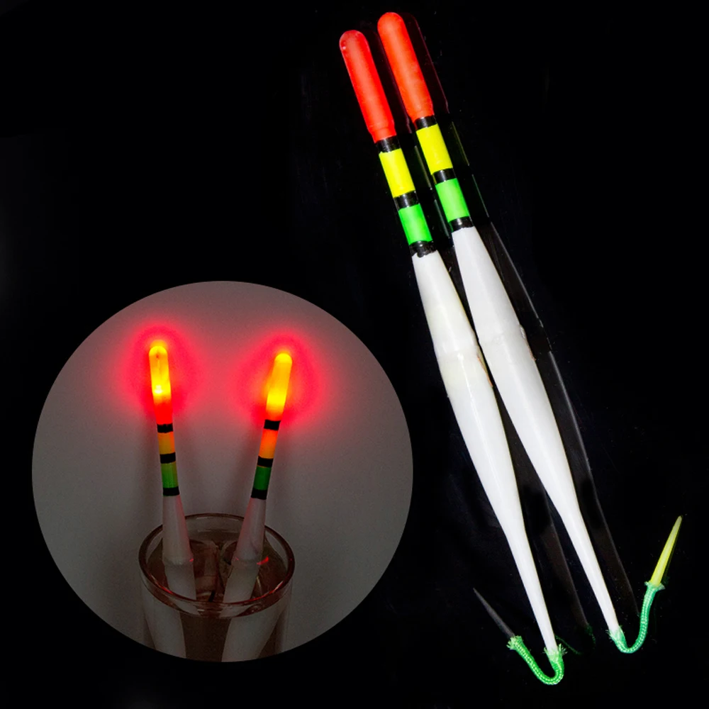 Smart Led Electronic Fishing Float set Night Glowing Fishing Floats Fish Bite Automatically Light Fishing tackle for Water Tools