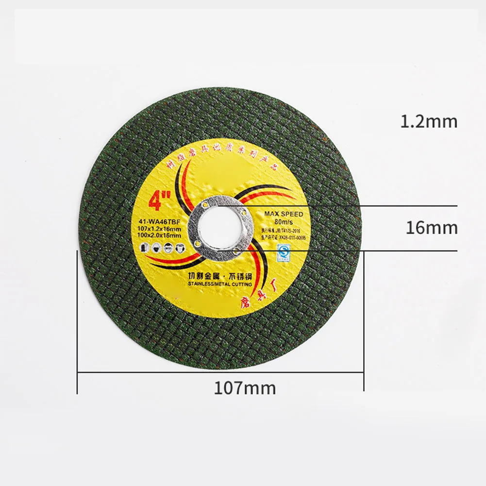 10Pcs 107Mm ตัดเจียรขัดล้อเรซินตัดสแตนเลสเครื่องบดมุมอุปกรณ์เสริม