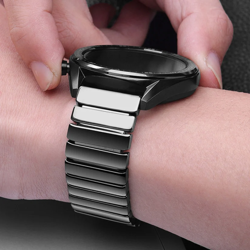 Ceramic Wrist Straps For Huawei Watch GT/GT2 2 Pro 46MM 2E Smart Watch Band 20MM 22MM Watch Band For Samsung Galaxy 42mm 46mm S3