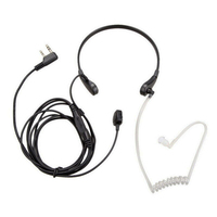 Throat Microphone Vibration Headset Earpiece for Two Way Radio Baofeng Uv-5R Uv-82 Uv-B6 Bf-888S Walkie Talkie Earphone