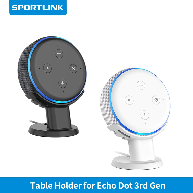 Geekria Support Mural Acrylique Transparent Echo Dot 3 – Avec Horloge – Fixation Stable & Design