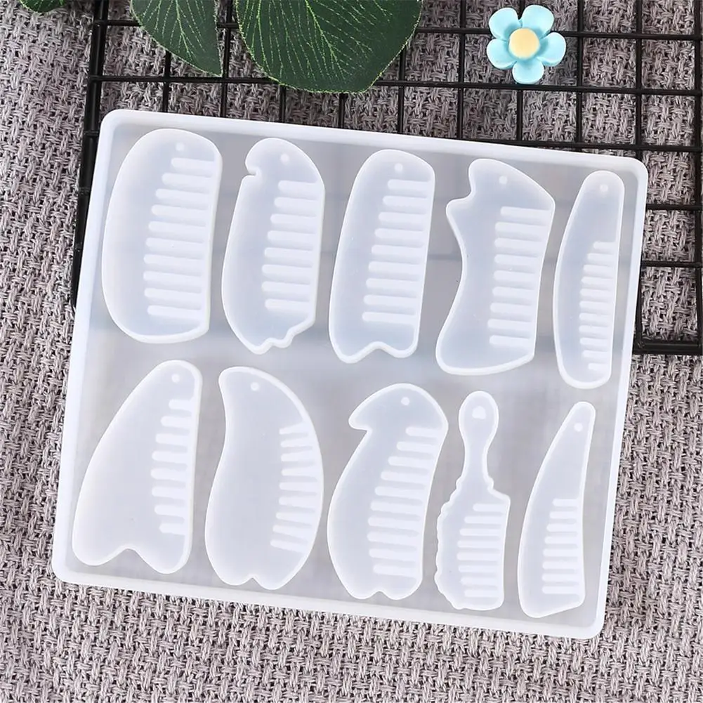 Hair Comb Silicone Mold Craft Casting Resin Mold For Make Comb DIY Mould For Multiple Purposes