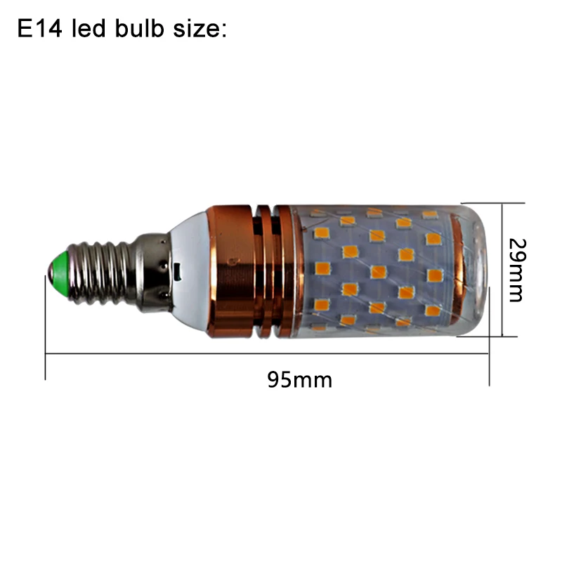 Ampoule Led Bulb E14 Corn Light RGB 12W 12v 24v 36v 48v 60v 110v 220v Energy Saving Lamp Low Voltage 12 24 Volt  Candle For Home