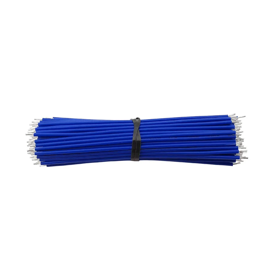 100Pcs Breadboard Jumper Cable 24AWG Tin-Plated 3/4/5/6/8/10cm PCB Electronic Jumper Wire For Arduino 5 Colors