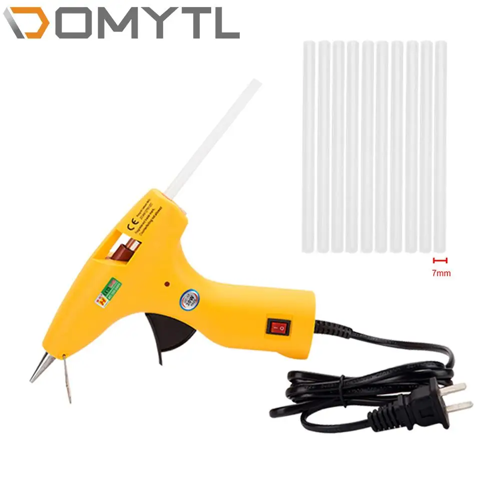 Dispensing Equipment Hot Melt Gun 30W Hot Melt Glue Gun DIY Glue Gun Manual Glue Gun with 10pc(7x150mm Glue Stick