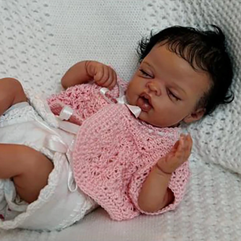 10Inch Reborn Doll Kit Katie Mini Sleeping Baby Soft Touch Unfinished Unpainted Doll Parts Kit Reborn Bebe Toys