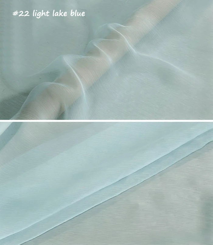 Schlichter, gefärbter Schal aus reiner Maulbeerseide, Textil-Crêpe-Stoffe aus gekreuzter Seide und Chiffon – Detail 28