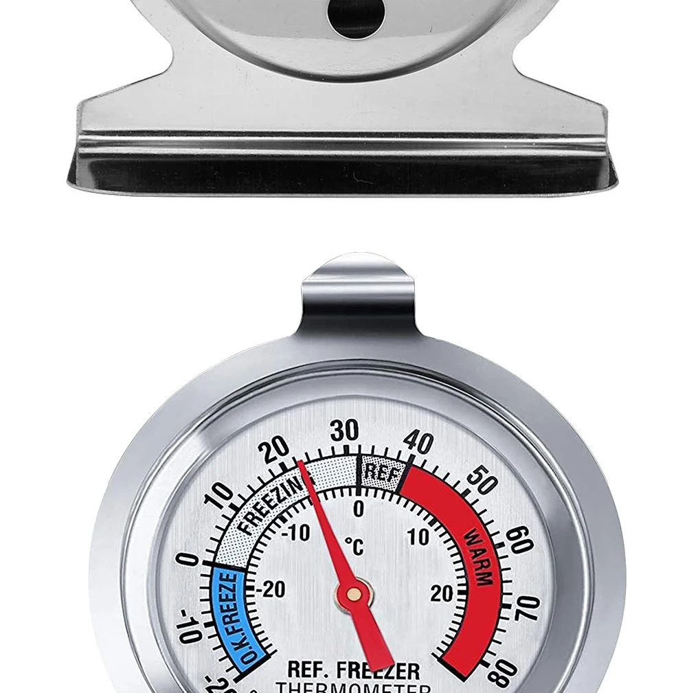1PCS Gefrierschrank Ofen Thermometer Bbq Grill Temperatur Gauge Beste Genaue Edelstahl Sicher Herd Thermo Meter Backen Werkzeuge – Detail 5