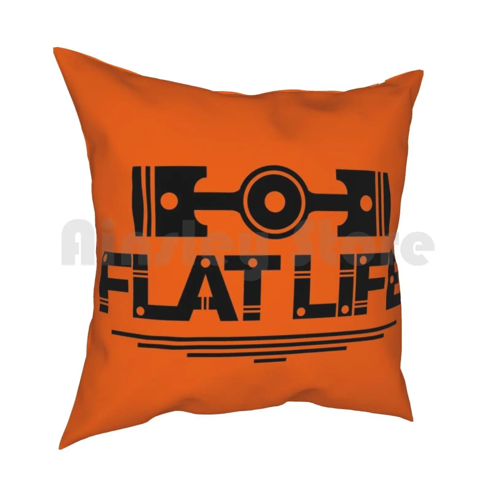 Flat Life ( 6 ) Pillow Case Printed Home Soft Throw Pillow Life World Boxer Impreza Wrx Sti Engine Flat Horizontally