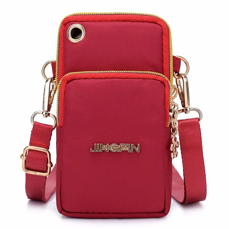 Casual Wasserdichte Nylon Umhängetaschen Frauen Messenger Schulter Tasche Weibliche Kleine Handy Handtaschen Geldbörsen Sport Tasche Tasche – Detail 6