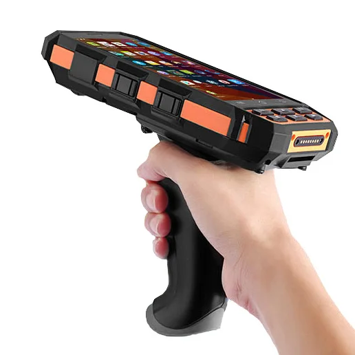 Imagem -05 - Longo Alcance Handheld Terminal Barcode Scanner Android Pda Uhf Leitor Rfid 1d 2d Bar Code Reader Pistol Cradle 5