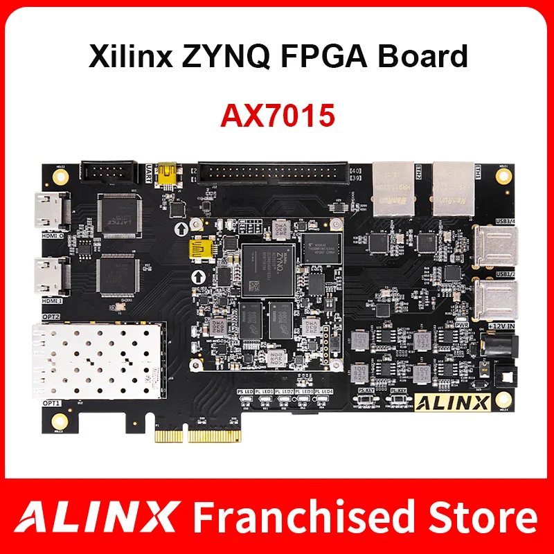 

ALINX AX7015: XILINX Zynq-7000 SoC XC7Z015 ZYNQ ARM 7015 SoMs FPGA Development Board PCIE HDMI zedboard