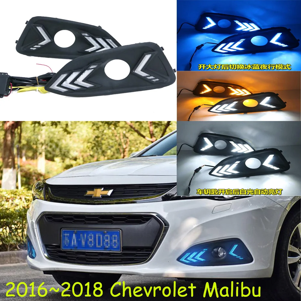 

car bumper headlight for Malibu daytime light 2016~2018y DRL car accessories LED headlamp for Malibu fog light