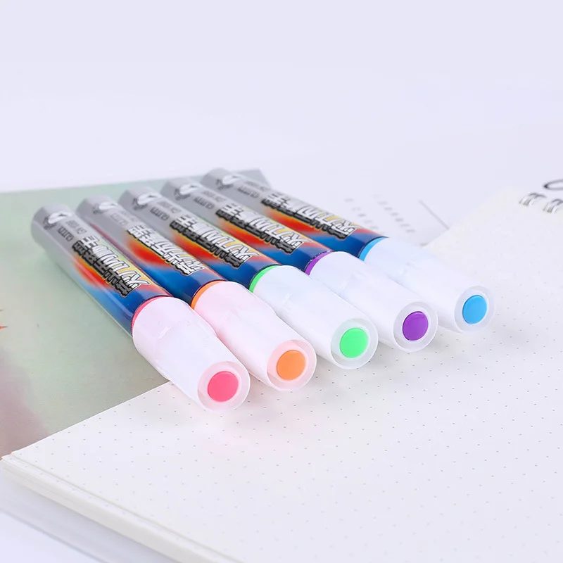 

7 Colors Fast Dry Metallic Color Fluorescent Pens Highlighter Set Drawing Markers DIY Photo Album Graffiti Pens Art Supplies