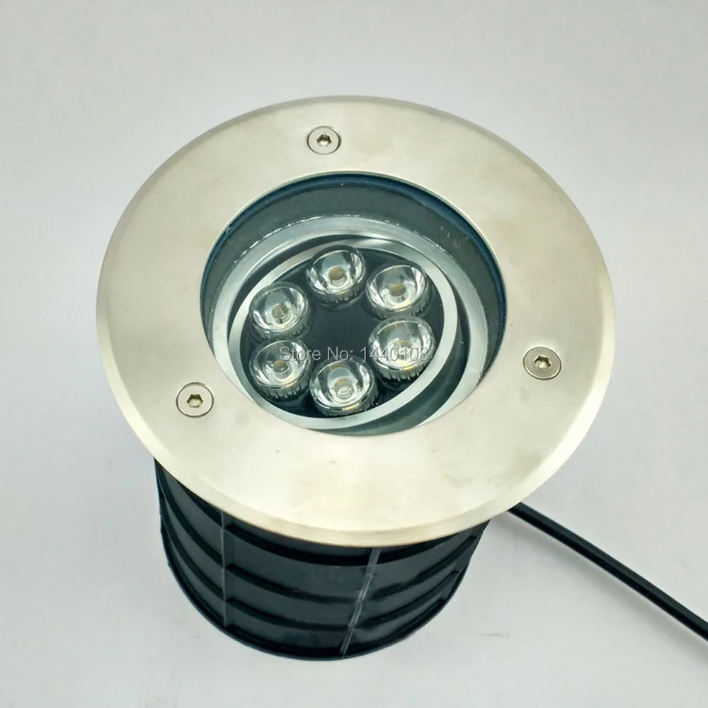 (10pcs/lot)12V AC85~265V Adjustable Dimmable 6w IP68 LED Underground Lamp, Buried/Inground Light 3years Warranty Outdoor/garden