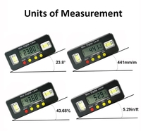 100mm digital protractor Angle Finder inclinometer electronic level box with magnetics angle measuring carpenter tool