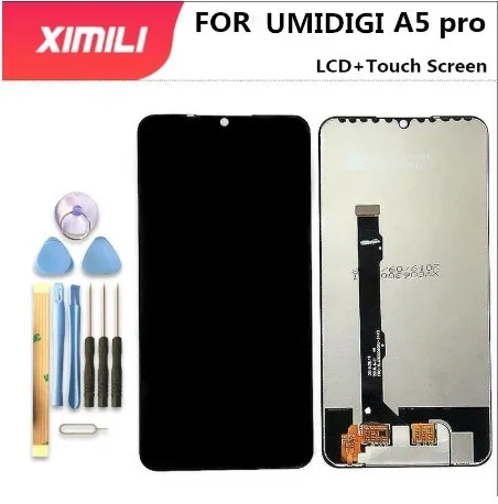 100% Original UMIDIGI A5 Pro LCD Display and Touch Screen Digitizer Assembly Replacement +Tools 6.3 inch Stock