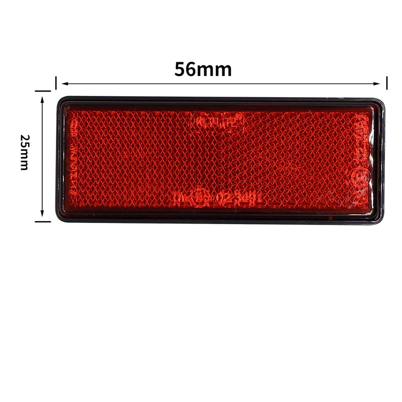 Motorcycle Accessories Reflector Sticker Plastic Safety Warning Reflectors Night Safety Mark for Car Motorcycle Truck Bicycle