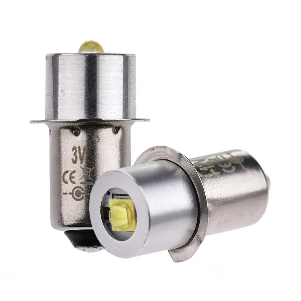

3W Aluminum Alloy LED Flashlight Bulb Energy-Saving P13.5S White Light 3V/4-12V